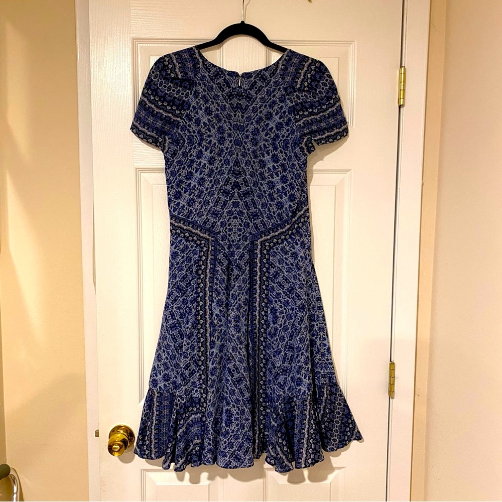 Rebecca Taylor 💙 Mars Paisley Dress - Picture 3 of 6